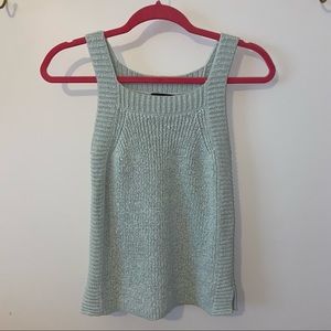 Mint green knit tank